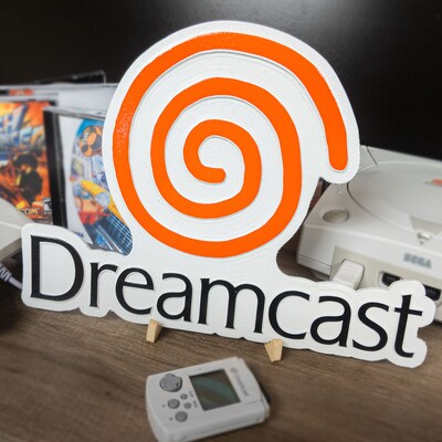 Large Engraved SEGA Dreamcast Logo Video Game Wall Art Collectable - image1